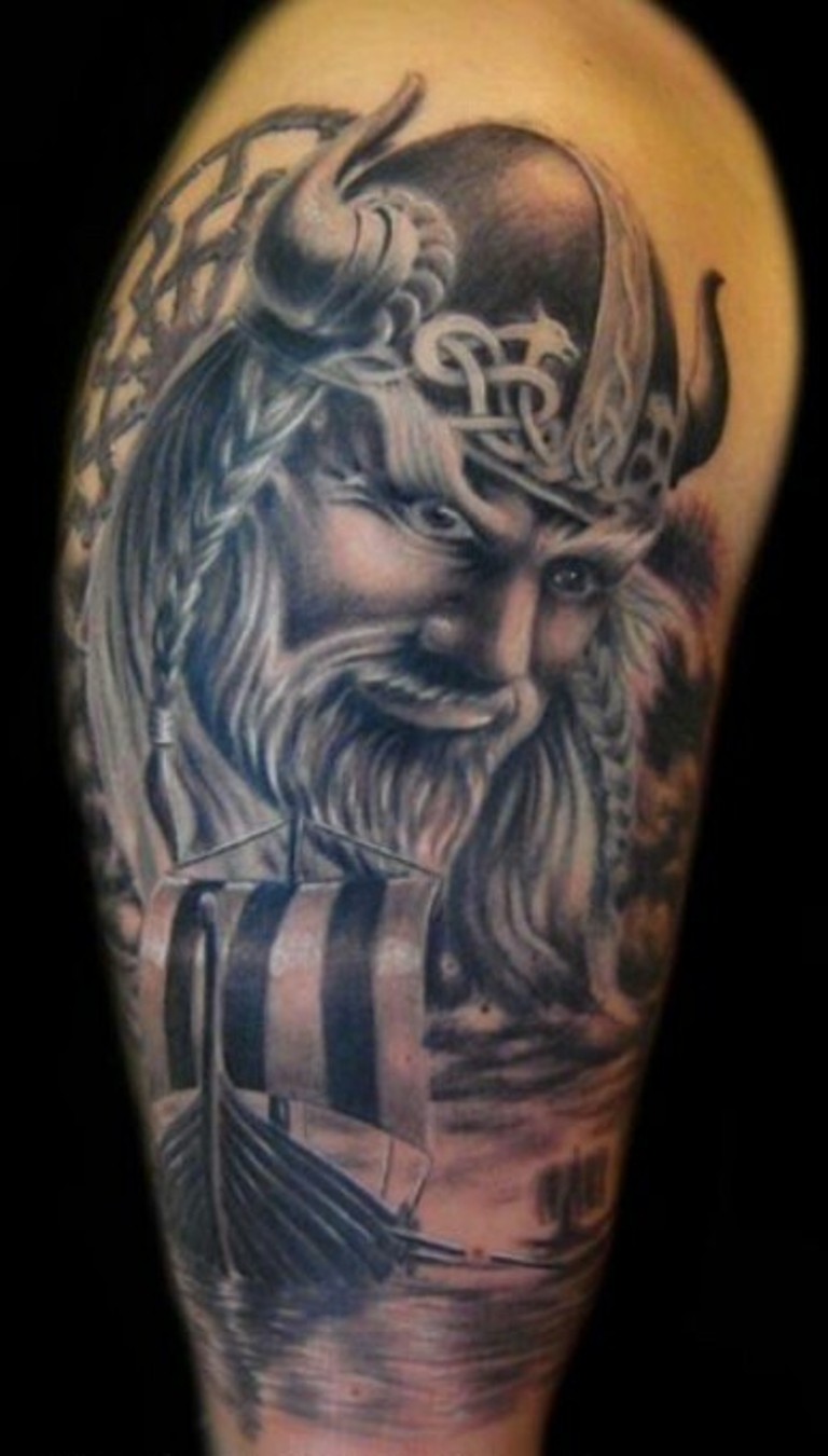 55 Stylish Viking Shoulder Tattoos