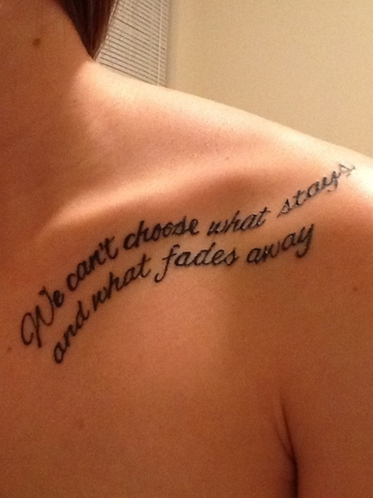 57 Awesome Quotes Shoulder Tattoos