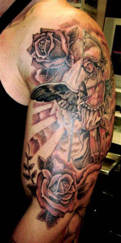  Christian Shoulder Tattoo