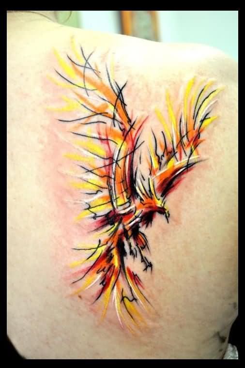 Abstract Phoenix Tattoo