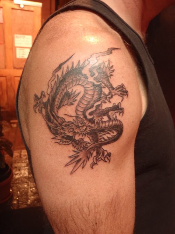 Achilles Dragon Tattoo