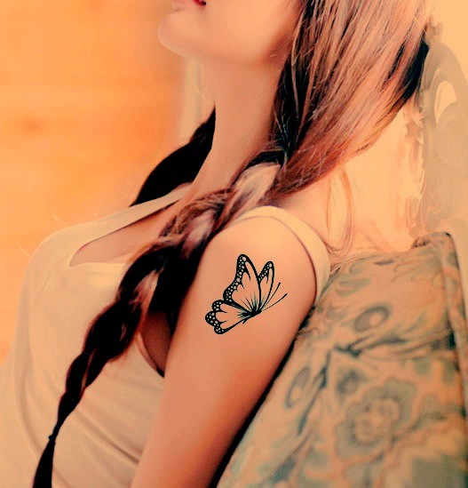 Adorable Butterfly Tattoo Design