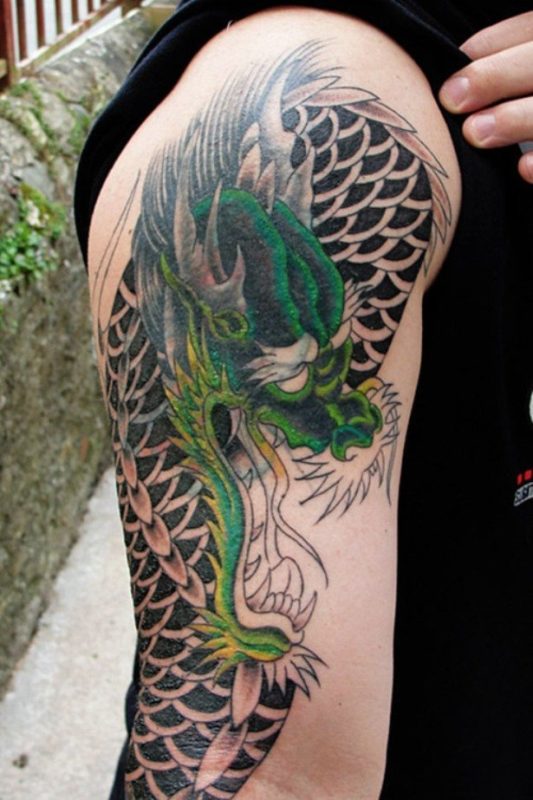 Adorable Half Sleeves Shoulder Tattoo