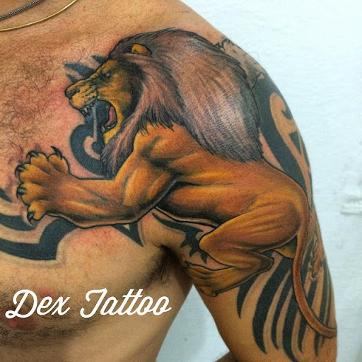 Adorable Lion Tattoo Design
