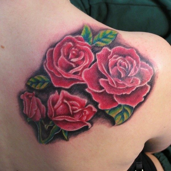 Adorable Rose Tattoo