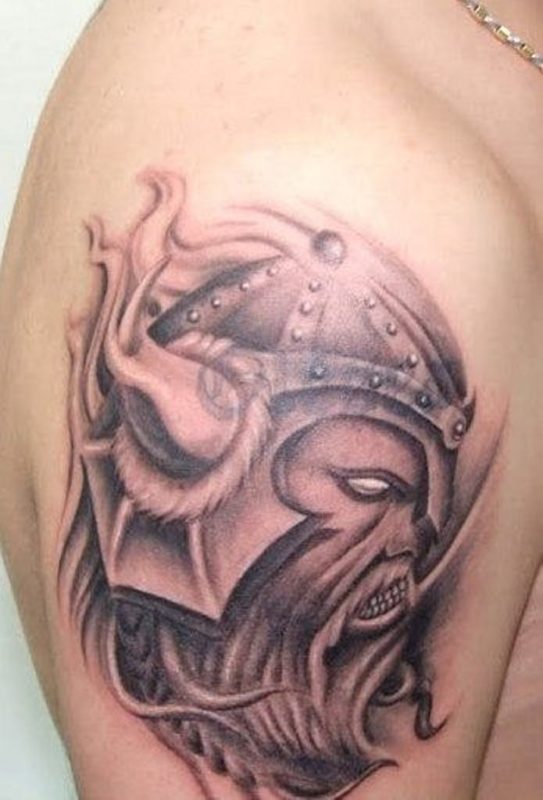 Adorable Viking Tattoo Design