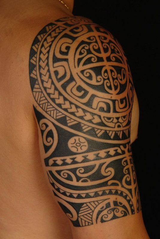Amazing Aztec Shoulder Tattoo