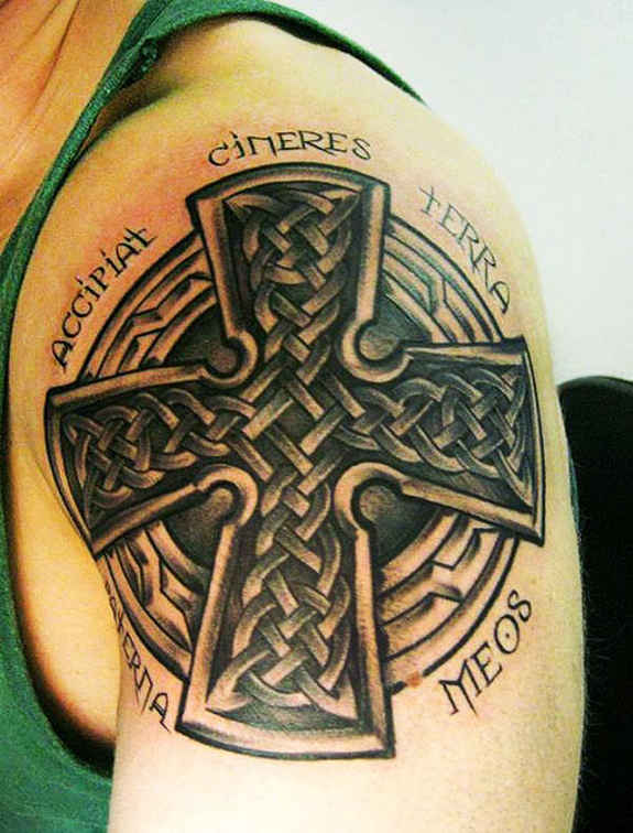 Amazing Celtic Cross Tattoo