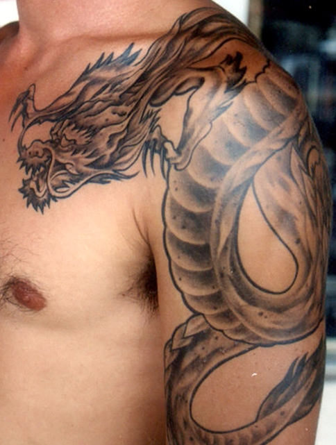 Amazing Chinese Dragon Tattoo Design