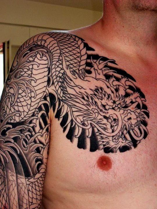 Shoulder Tattoos For Men Dragon