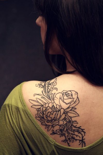 Amazing Flower Designer Tattoo