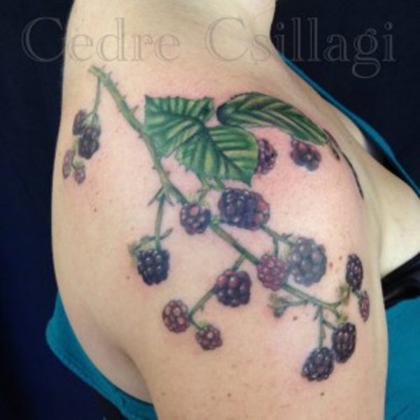 Amazing Fruit Vine Tattoo