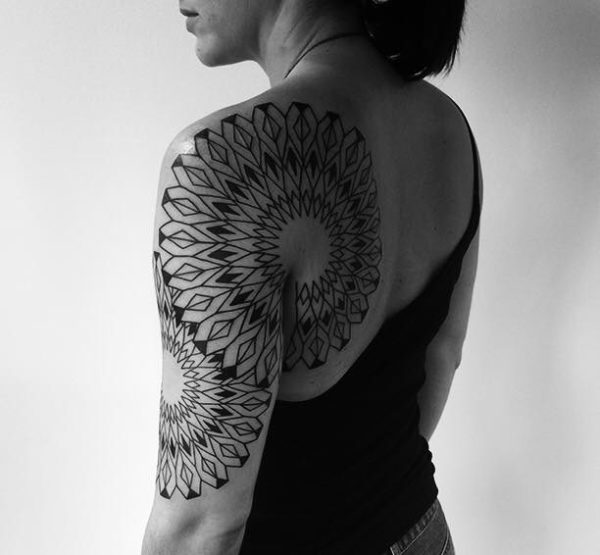 Amazing Half Sleeves Shoulder Tattoo