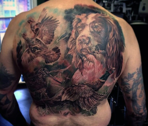 Amazing Hunting Tattoo !