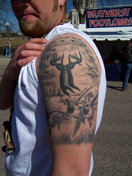 Amazing Hunting Tattoo