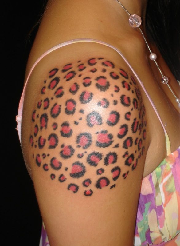 Amazing Leopard Print Tattoo
