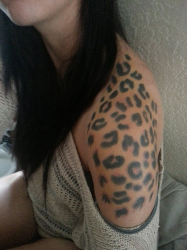 59 Leopard Wonderful Shoulder Tattoos - Shoulder Tattoos