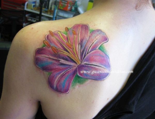 Amazing Lily Tattoo Design