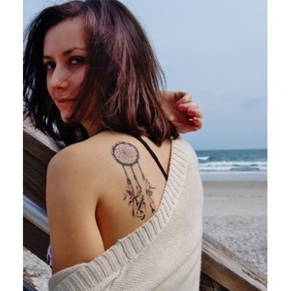 Amazing Shoulder Dream Catcher Tattoo