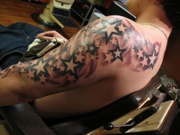 Amazing Star Tattoo Design