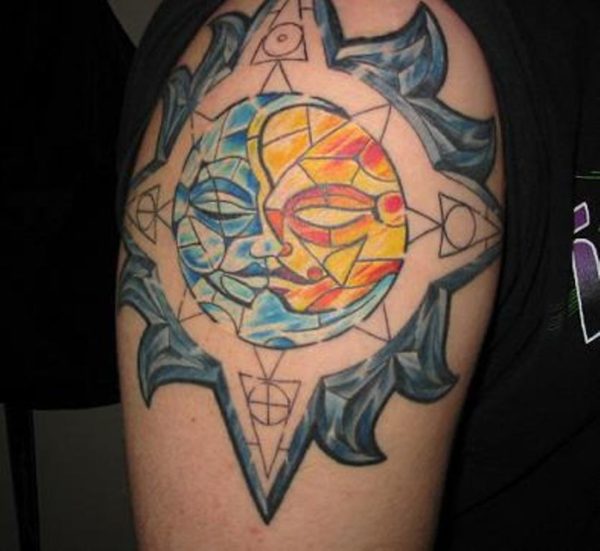 Amazing Sun Tattoo Design