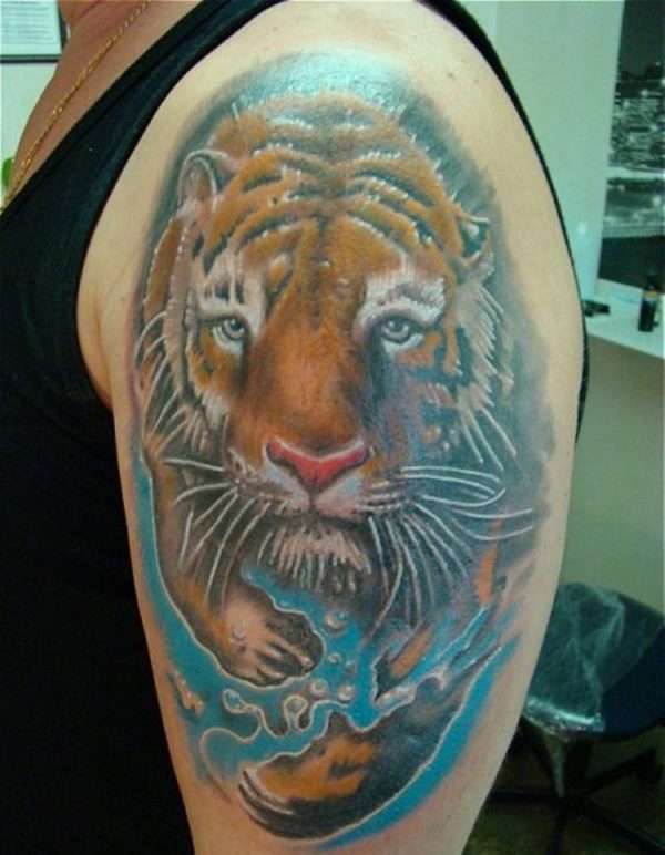 Amazing Tiger Tattoo Design