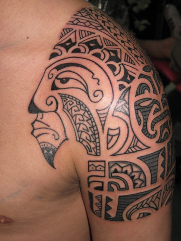 Amazing Tribal Polynesian Tattoo