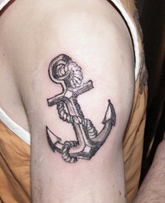 Anchor Shoulder Tattoo