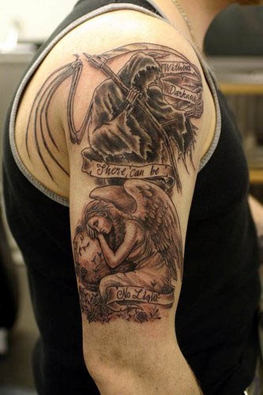 Angel Shoulder Tattoo Design