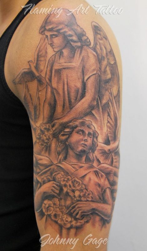 Angel Shoulder Tattoo