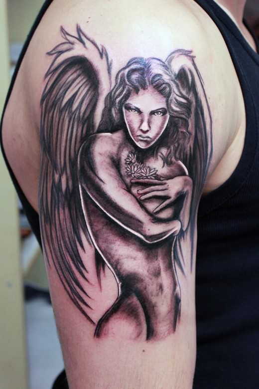 Angel Shoulder Tattoo