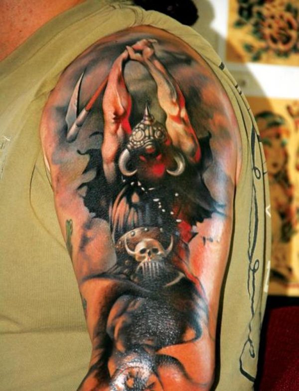 Angry Viking Tattoo