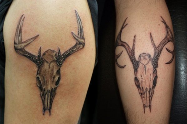Antlers Tattoo On Shoulder