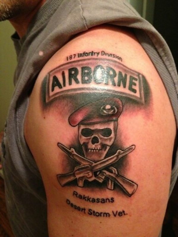 Army Skull Tattoo