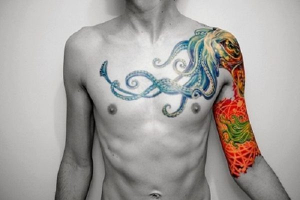 Attractive Kraken Tattoo