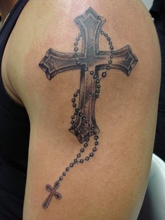 Awesome Crucifix Tattoo