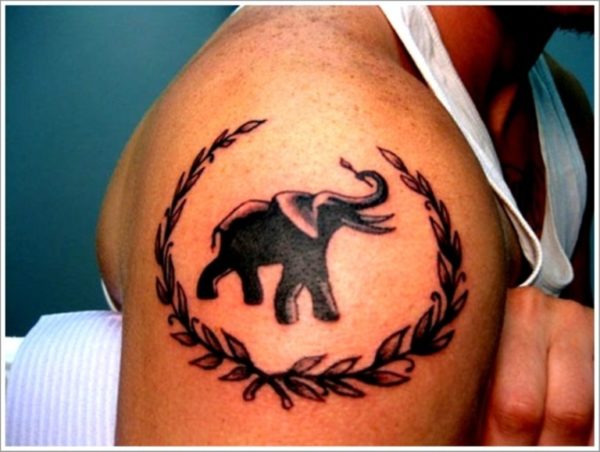 Awesome Designer Elephant Tattoo
