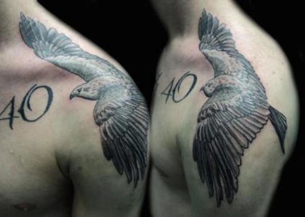 Awesome Eagle Tattoo On Shoulder