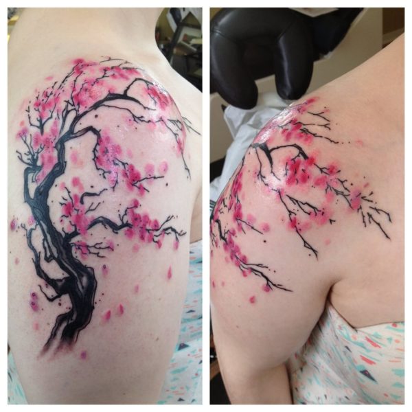 Awesome Pink Cherry Blossom Tree Design