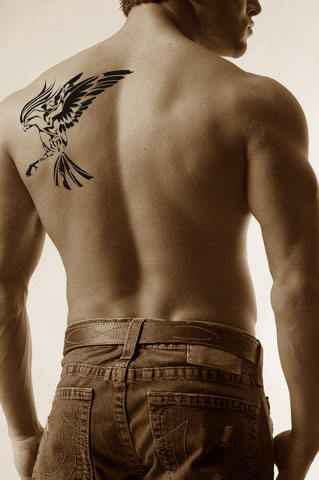Awesome Shoulder Blade Tattoos For Men