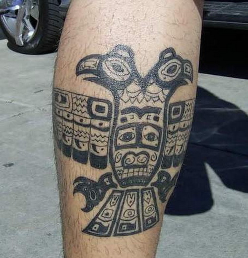Aztec Art Shoulder Tattoo-st46007