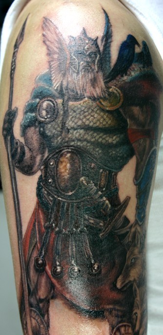 Black Viking Tattoo Design