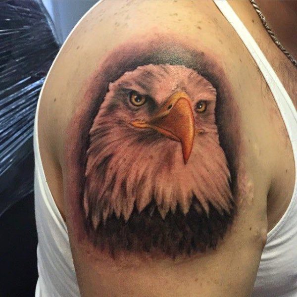 Bald Eagle Shoulder Tattoo