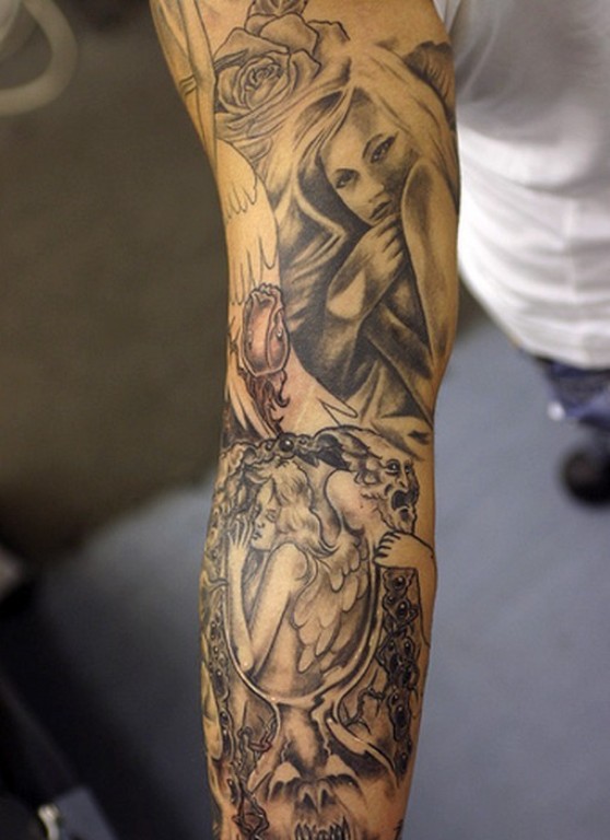 Beautiful Angel Tattoo Design