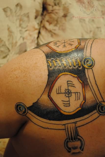 Beautiful Armour Tattoo Design