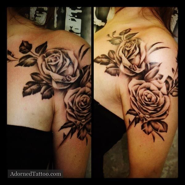 Beautiful Black Roses Tattoo