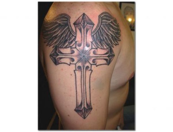 Beautiful Cross Tattoo Design