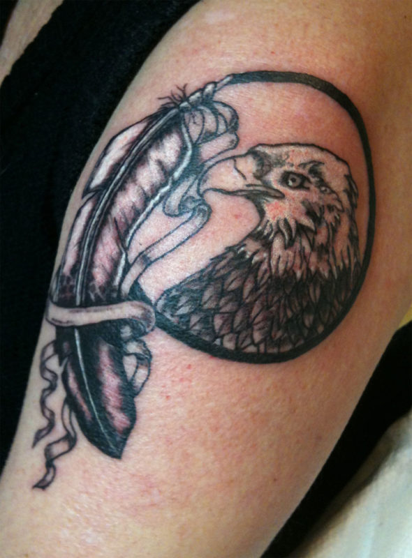 Beautiful Eagle Shoulder Tattoo