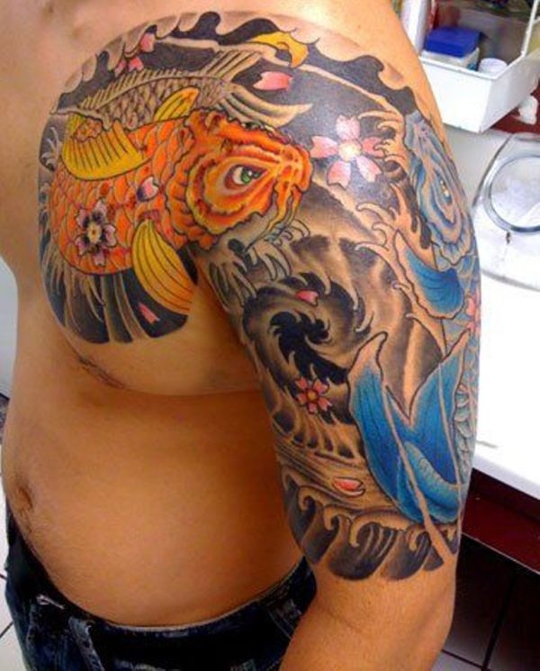 Beautiful Fish Shoulder Tattoo