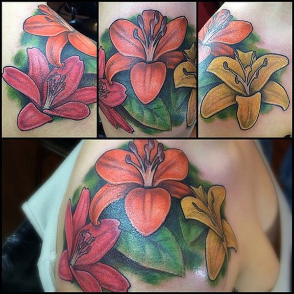 Beautiful Flowers Vintage Tattoo